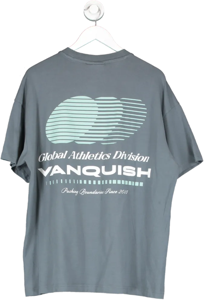 Vanquish Grey Athletics Division Oversize T Shirt UK L