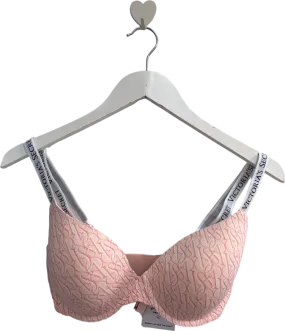 Victoria's Secret Pink Logo T Shirt Bra UK 32DDD