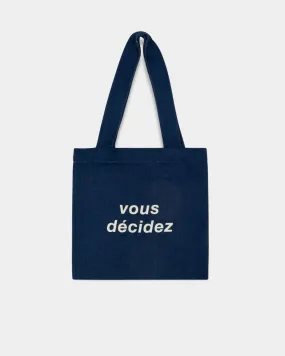 vous décidez DENIM TOTE Bags Blue