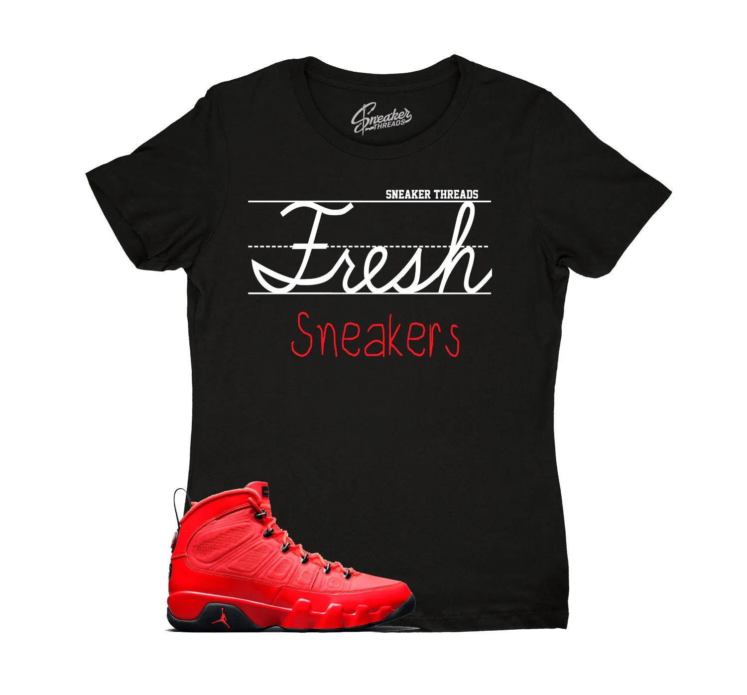 Womens - Chile Red 9 Fresh Sneakers Shirt