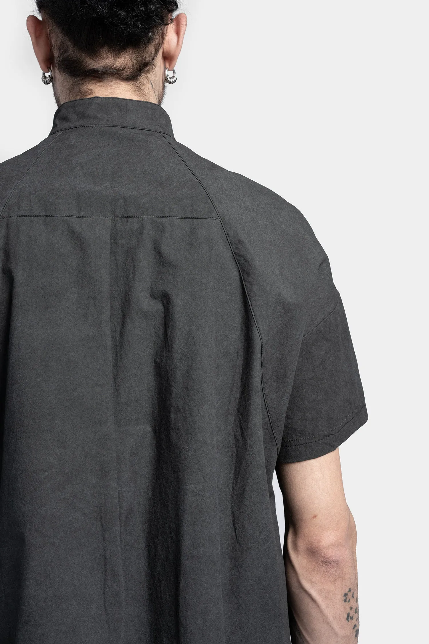 Yata short sleeve shirt, Stonewashed Coal